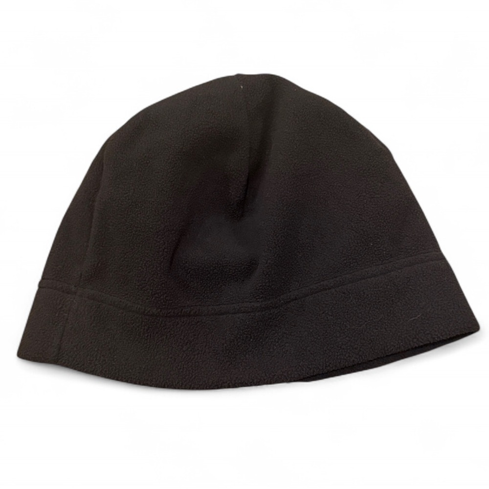 Lands' End Unisex Fleece Beanie Winter Hat Black